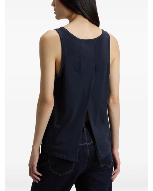 Woolrich Blue Luxe Jersey Tank Top