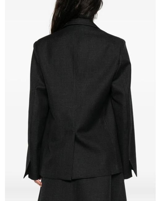 Sofie D'Hoore Black Checked Wool Blazer