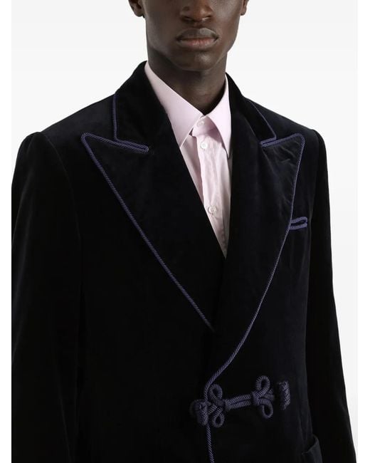 Dolce & Gabbana Black Double-Breasted Blazer for men