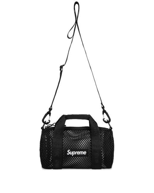 Supreme Mesh Mini Duffle Bag in Black for Men | Lyst