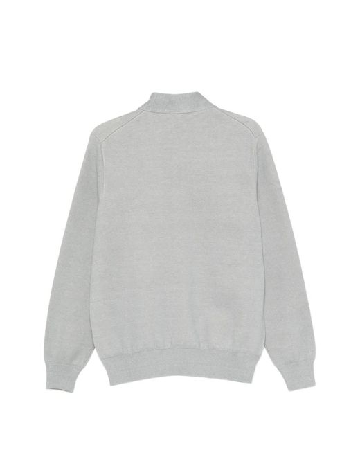 Lardini Gray Buttoned Cardigan for men