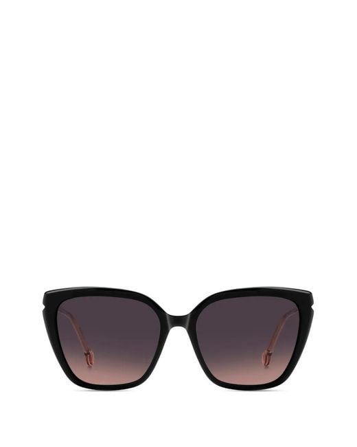 Carolina Herrera Black Cat-Eye-Frame Sunglasses