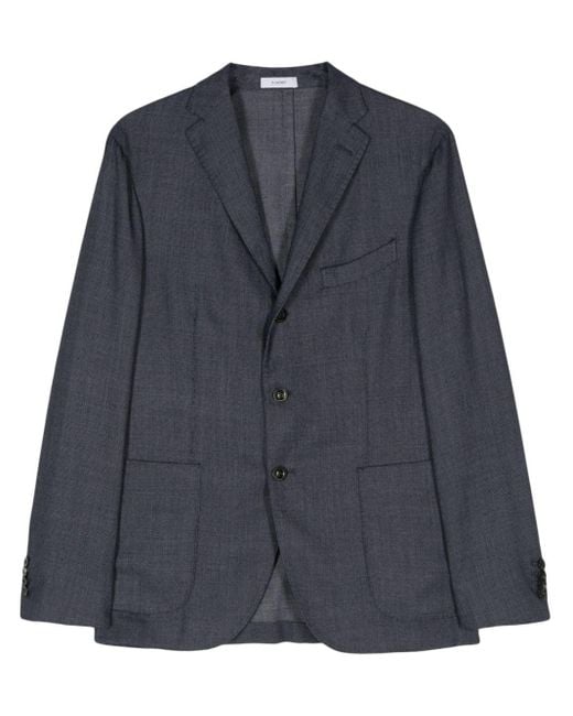 メンズ Boglioli K-jacket シングルジャケット Blue
