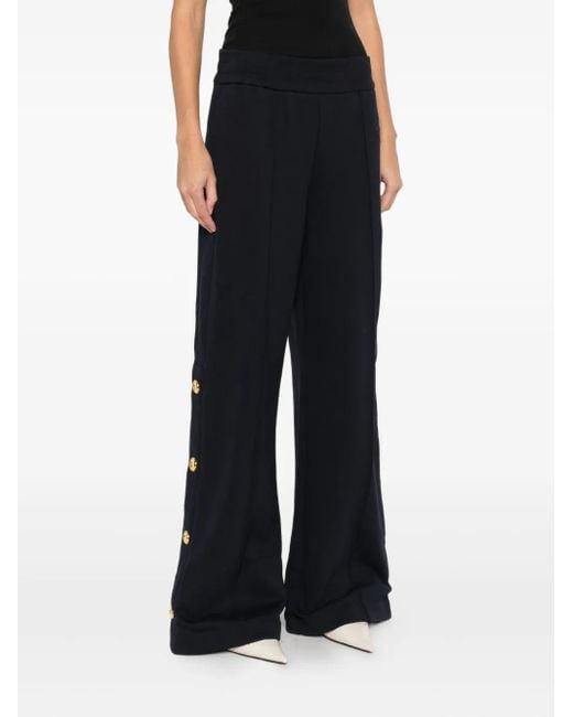 Pinko Blue Logo-Embroidered Track Pants