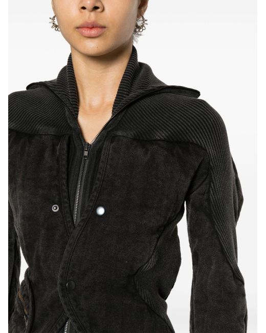 Ottolinger Black Self-Tie Puffer Jacket