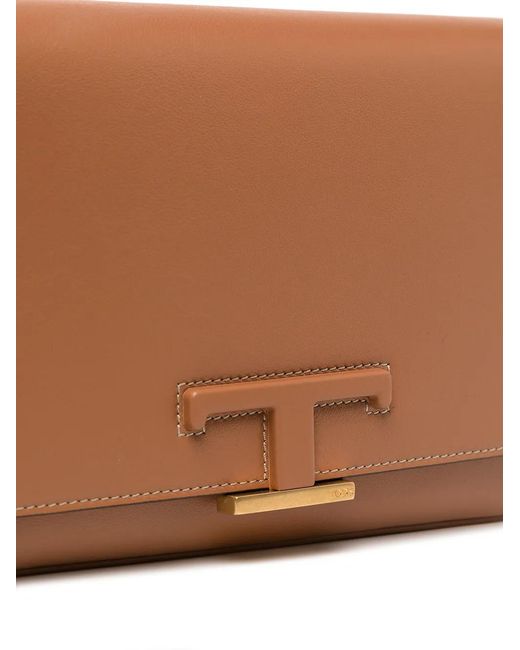 Tod's Brown Timeless Leather Shoulder Bag for men