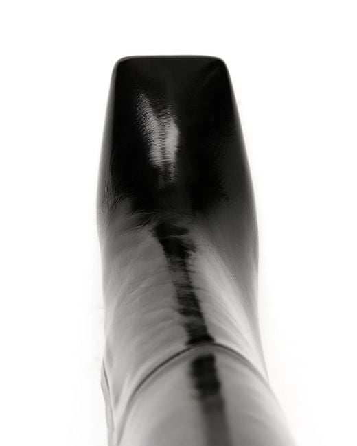 Gianvito Rossi Christina Cuissard 95mm レザーブーツ Black