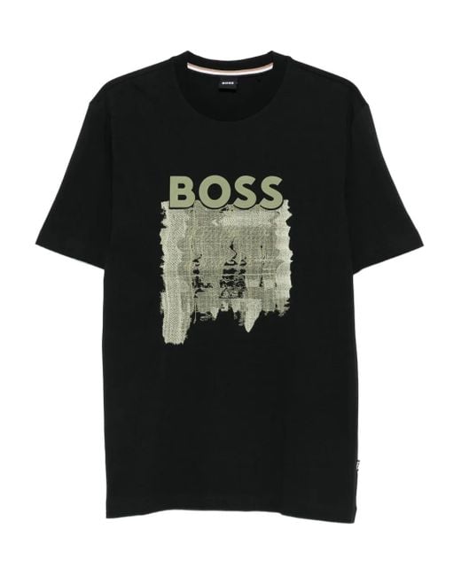 メンズ Boss グラフィック Tシャツ Black