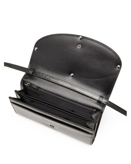 DIESEL 1dr レザー チェーンウォレット Black