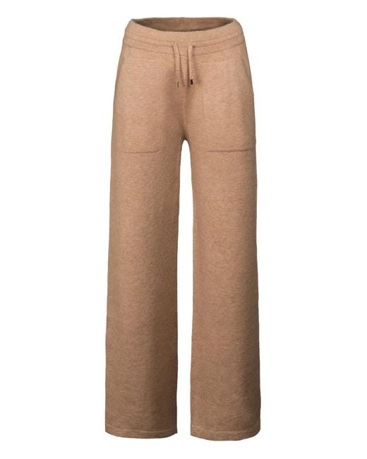 Moorer Natural Sheril-Ca9 Drawstring Trousers