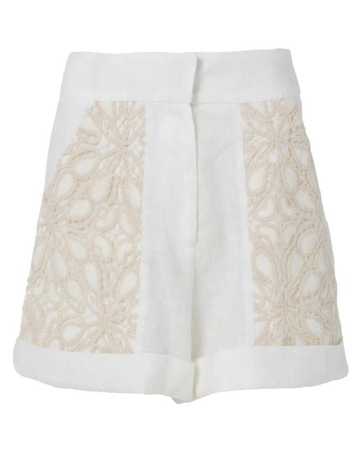 JBQ White Seth Shorts