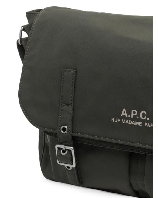 A.P.C. Black Archive Buckle-Fastening Shoulder Bag for men