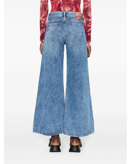 DIESEL Blue Bootcut And Flare Jeans 1978 D-Akemi 09H95
