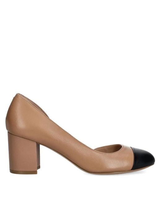 Geox Brown 65Mm Virnilisa Heeled Pumps