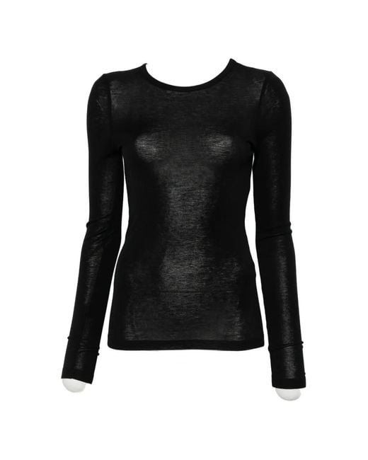 Samsøe & Samsøe Black Sadou Long-Sleeve Top