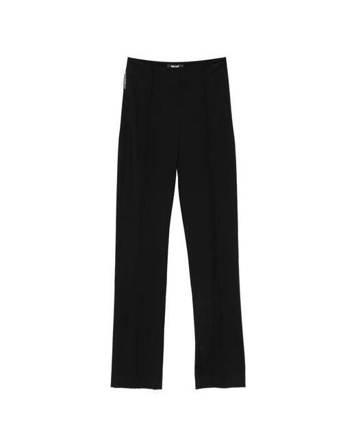 Just Cavalli Black Side-Slit Trousers
