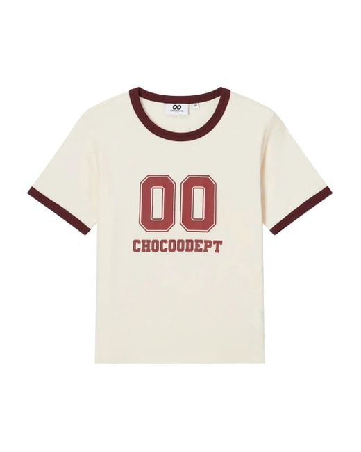 Camiseta con motivo gráfico Chocoolate de color Natural
