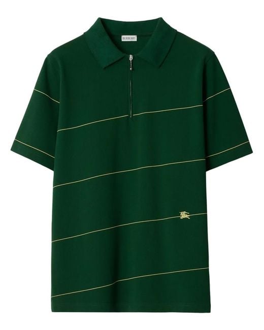 Burberry Green Ivy Pique Polo Shirt for men