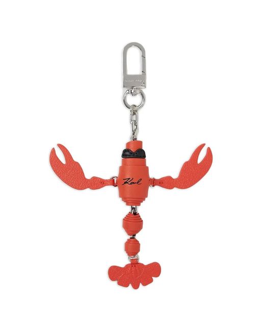 Karl Lagerfeld Red Porte-Clés À Breloque Homard