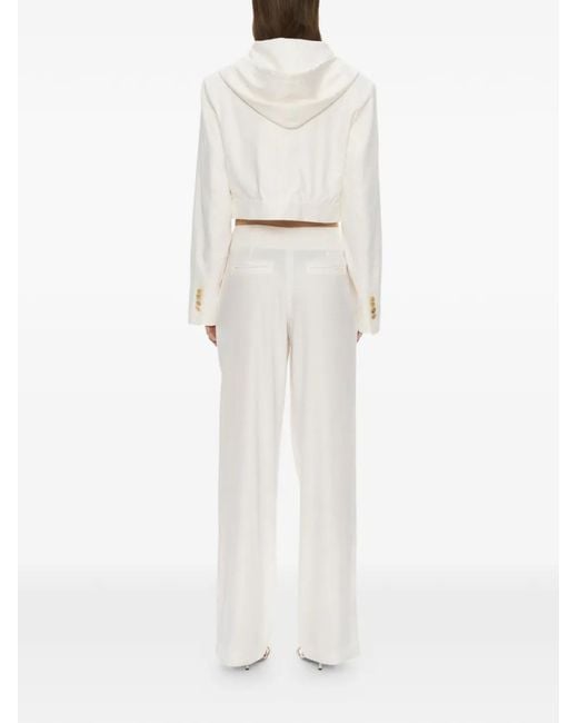 Christopher Esber White Noa Hooded Jacket