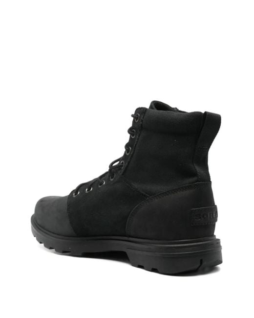 Sorel Black Carson Six Wp Boots for men