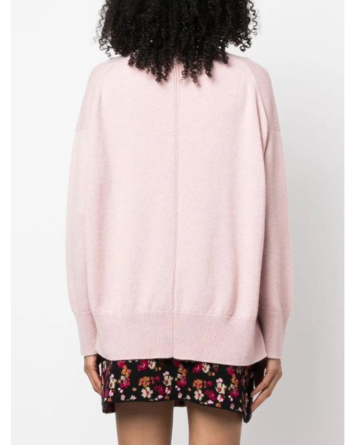 Barrie オーバーサイズ カシミアセーター Pink