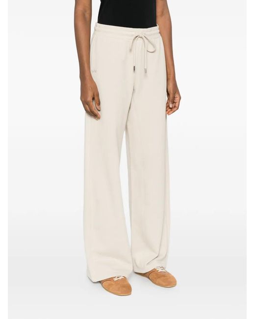 Max Mara White Drawstring Trousers