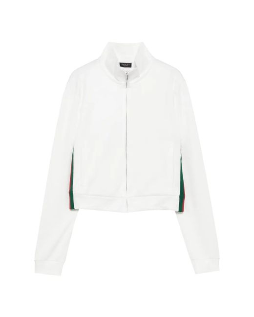 Gucci White Zip-Up Sweatshirt
