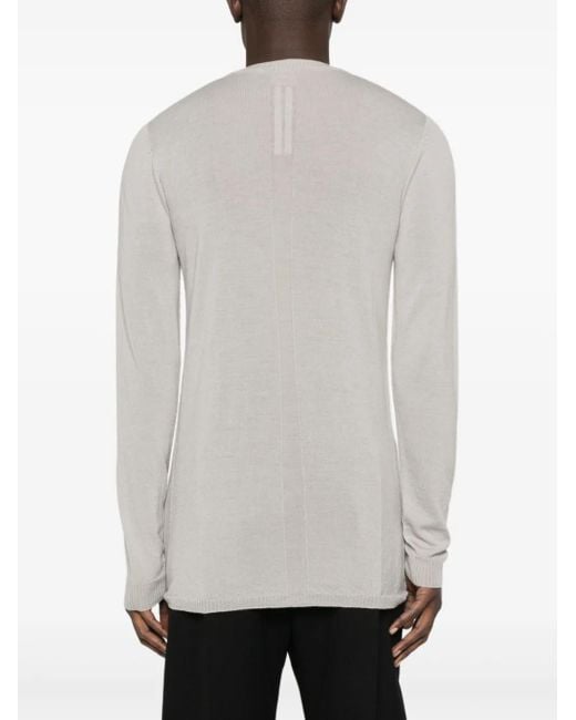 Rick Owens Gray Biker Level Jumper for men