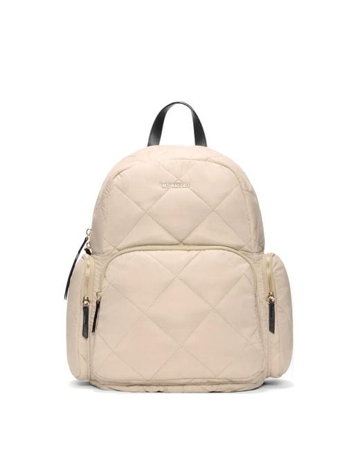 MZ Wallace Natural Madison Quilted Backpack