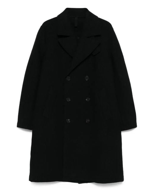 Manteau En Laine À Boutonnière Croisée Harris Wharf London pour homme en coloris Black
