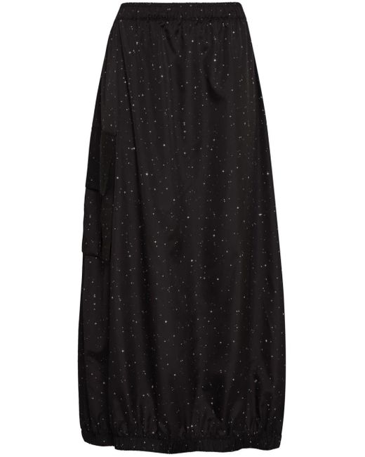 UMA | Raquel Davidowicz Black Star-print Long Skirt