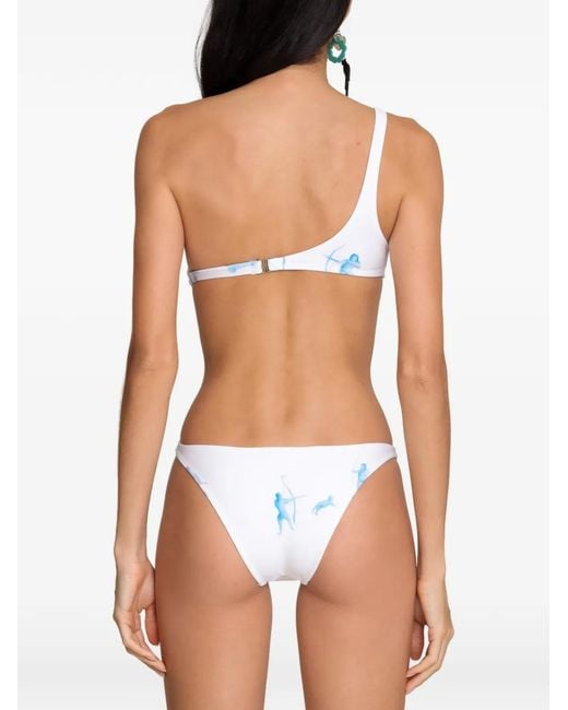 Amir Slama White Cut-Out Swimsuit