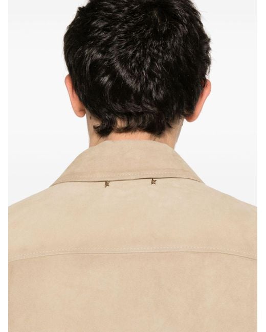Golden Goose Deluxe Brand Natural Lisson Suede Jacket for men