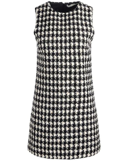 Alice + Olivia Black Clyde Aline Mini Dress