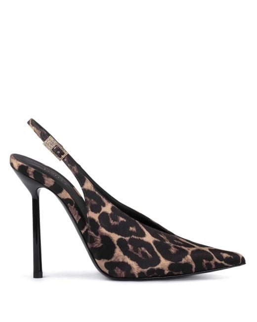 Le Silla Black 120Mm Clivage Leather Pumps