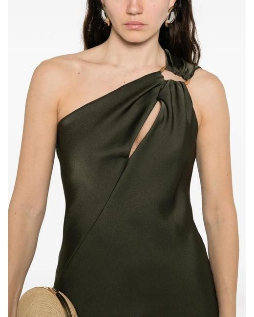 pretty garden green dress Baudelaire Swing Dress in Hunter Green main image 1