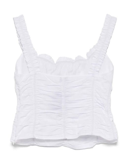 Staud White Nic Top
