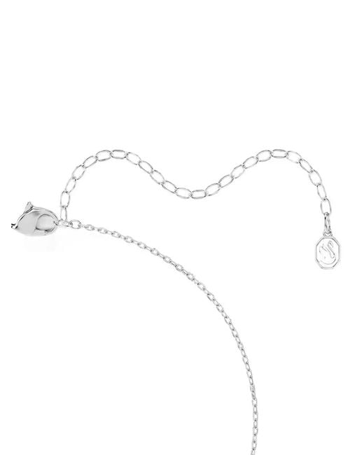 Swarovski White Crystal-Pendant Necklace