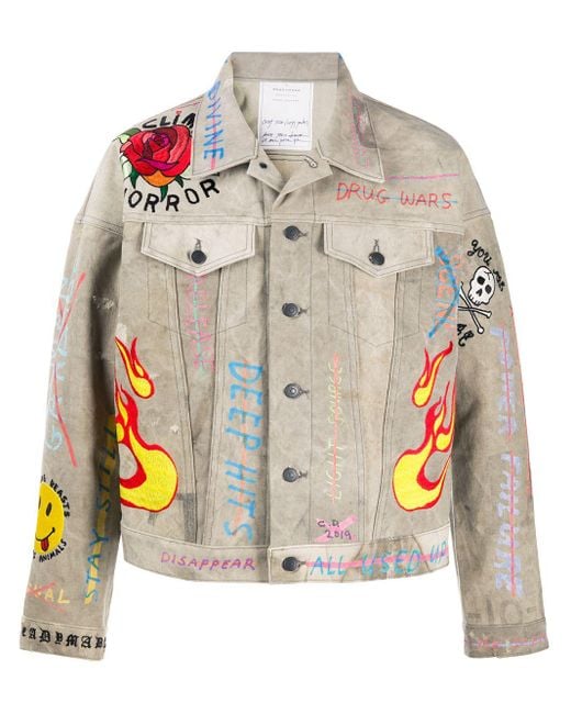 READYMADE Embroidered Denim Jacket for Men | Lyst