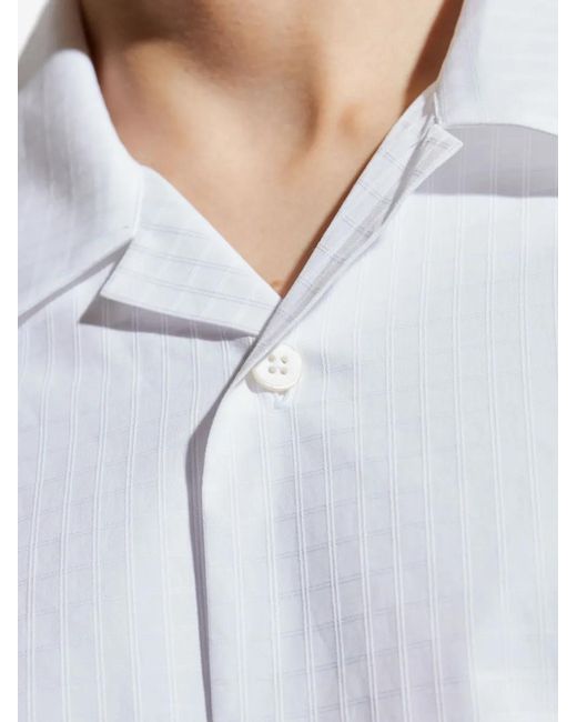 Jil Sander White Cotton Shirt for men