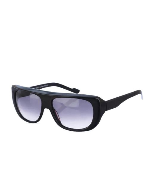 Courreges Blue Geometric Frame Sunglasses