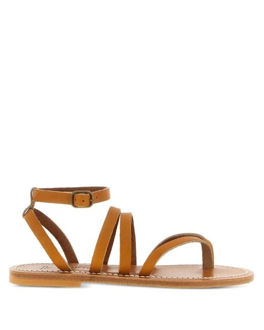 K. Jacques Brown Knöchelhohe Hemeree Sandalen