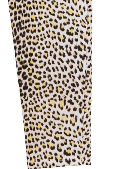 Roberto Cavalli Natural Animal-Print Leggings
