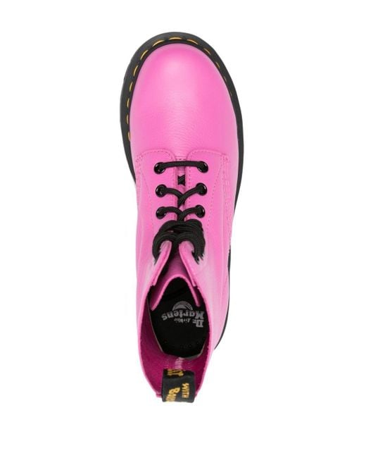 Dr. Martens Pascal Virginia Leathe Rboots in Pink | Lyst
