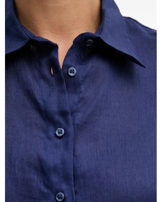 Sisley Blue Short-Sleeve Shirt