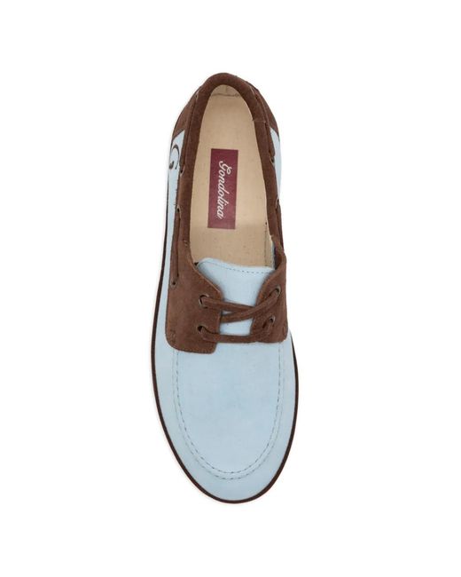 Gondolina White Voga Suede Boat Shoes