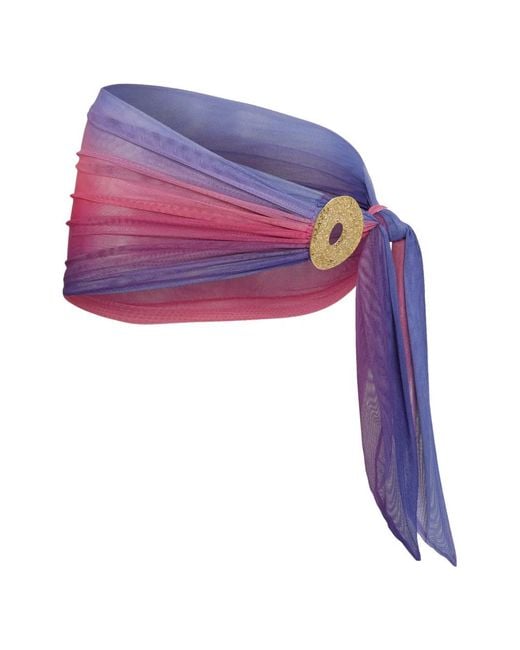Amir Slama Purple X Tati Barbieri Gradient-Effect Wrap Pareo