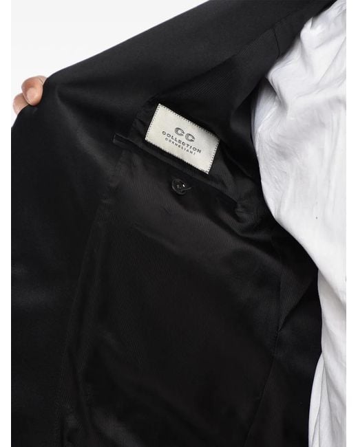 Corneliani Black Cc Collection Double-Breasted Shawl-Lapel Blazer for men