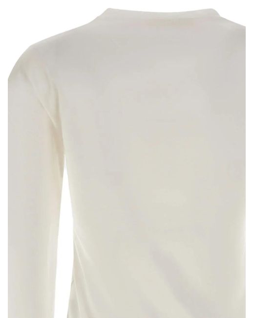 Top de manga balloon Kaos de color White